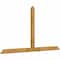 Ekena Millwork Portland Rough Sawn Timber Gable Bracket, Western Red Cedar, 84"W x 45"H x 2"D x 4"F, 13/12 Pitch GBW084X45X0204POR00RWR - alternate 2
